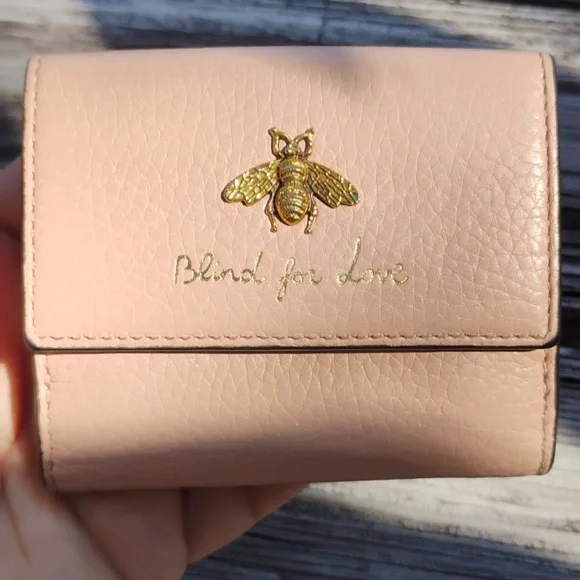 Gucci Blind For Love Blush Pink Compact Wallet With Box, Dustbag & Ribbon - Picture 2 of 12